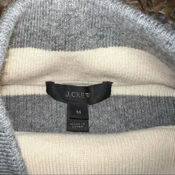 J. Crew Gray and White Striped Long Sleeve Dress - Picture 12 of 14